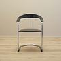 4x Dining chair leather metal 1980s 10