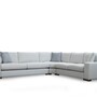 Ecksofa Textil Weiß 2