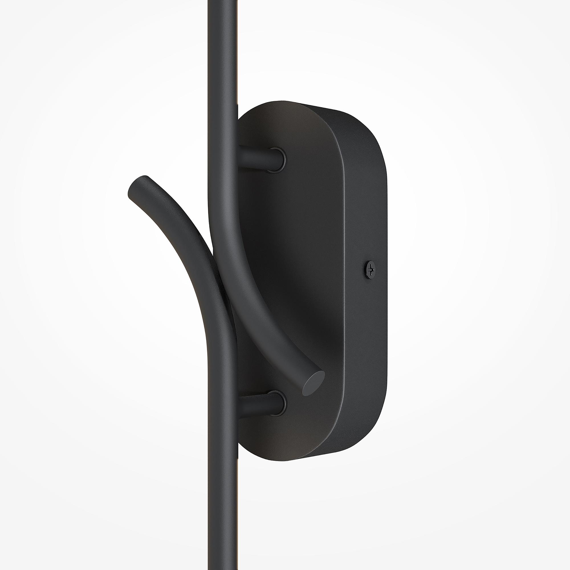 LED wall lamp Renaissance 1-light metal black 2