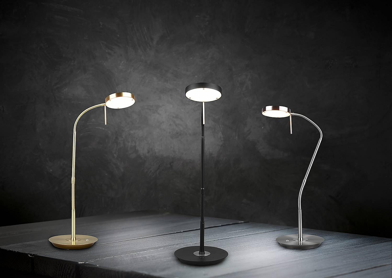 Monza LED-Tischleuchte Eisen PVC 1-flammig 2