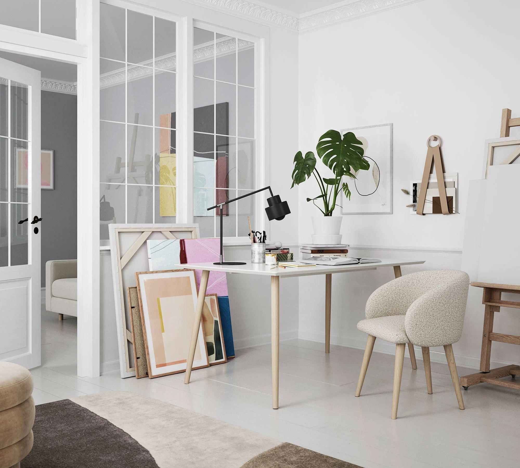 Allie Dining Table Soap Oak White 150 x 90 cm 1