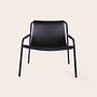 September Armchair Leather Black 0