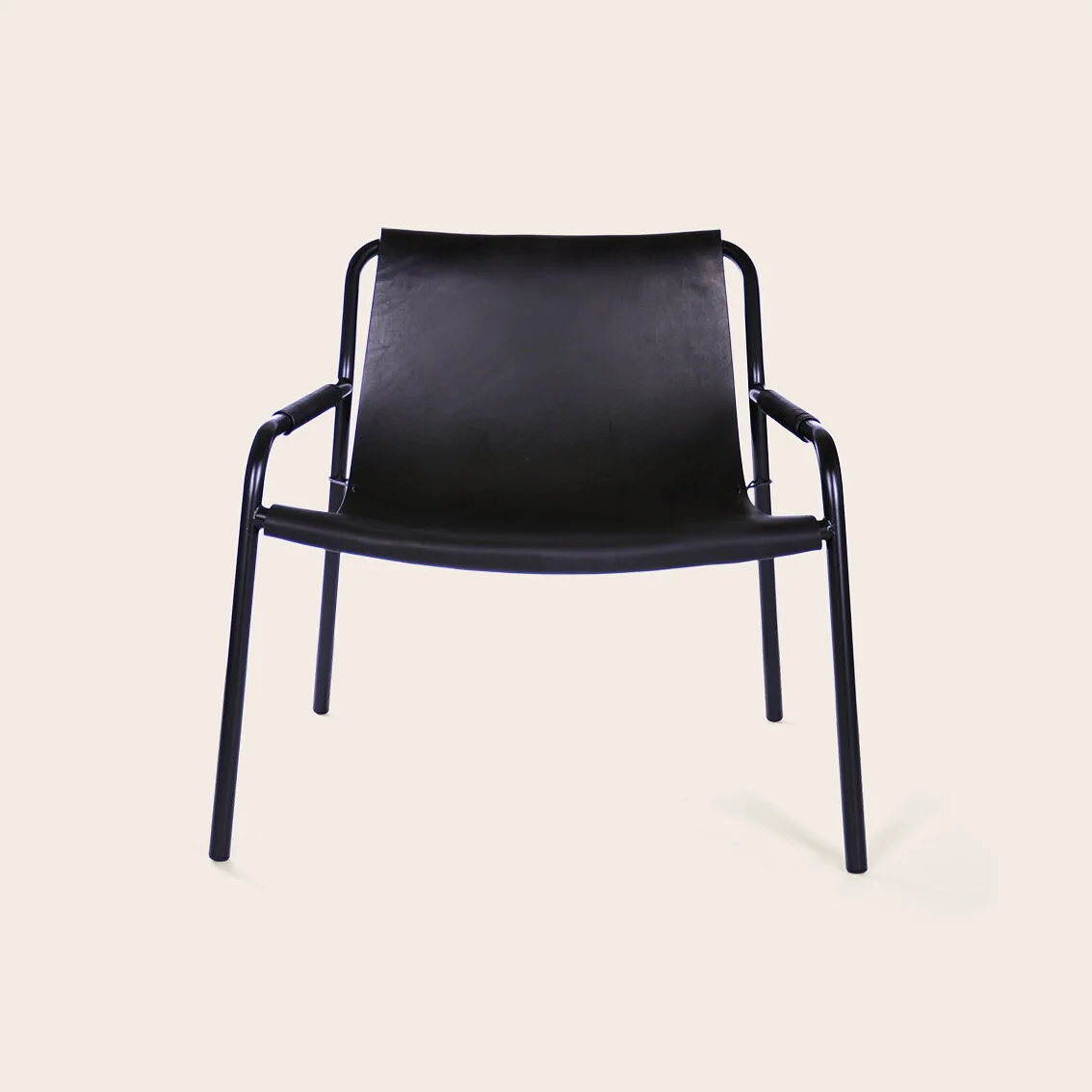 September Sessel Leder Schwarz 0