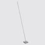 LED-Stehleuchte Metall Silber Satin 1