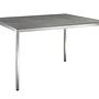 Slimm Tisch Edelstahl HPL-Platte 140 x 80 cm 0