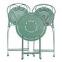 BOVERY Garden Dining Set 3-Piece Iron Green 4