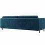 Bungalow Schlafsofa 3-Sitzer Baumwolle Blau 3