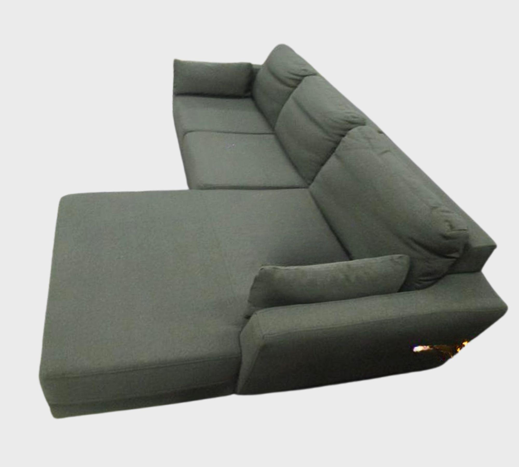 Sofa 3-Sitzer Textil Grün 2