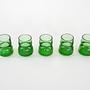 Glass Set Green 1970s 4