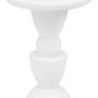 Walsa Round Side Table Mango Wood Whitewash 1