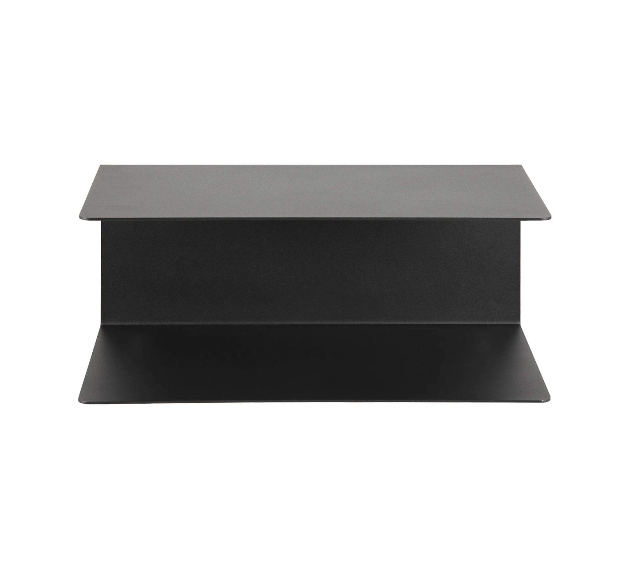 2x Wandregal Metall Schwarz 1
