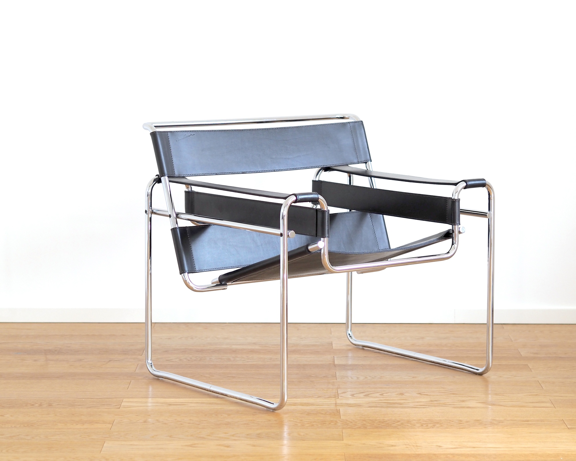 Marcel Breuer Wassily Chair Leder Schwarz 1