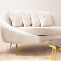 Elegantes Sofa 3-Sitzer Beige 1