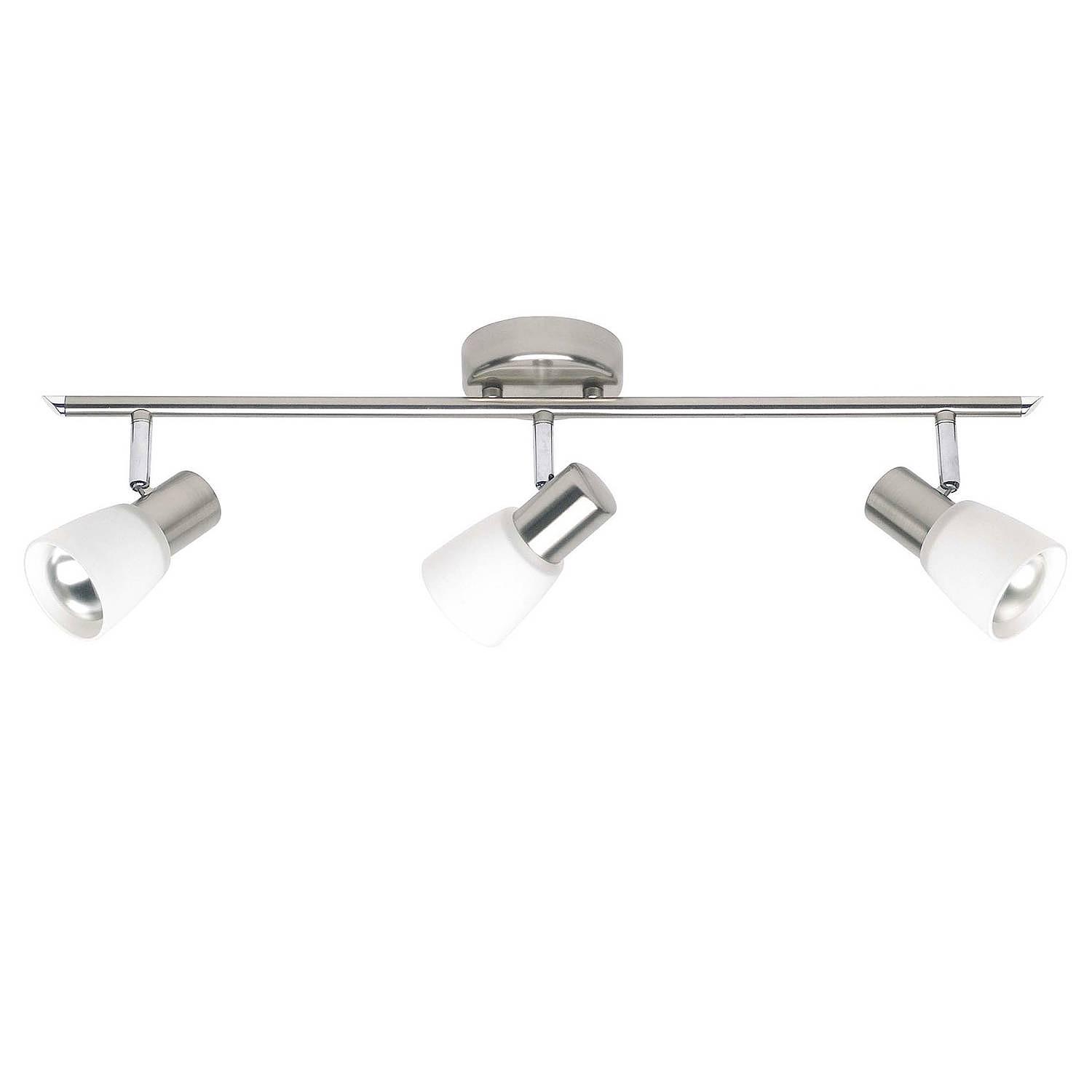 Deckenleuchte Luca Milchglas Eisen Silber 0