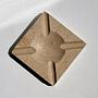 Vintage ashtray travertine beige 1970s 4