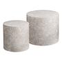 2x Couchtisch Altizer Rund Marmor Beige Dekor 3