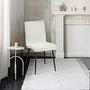 Upholstered chair CIRIANO set of 2 Chenille Iron Beige Black 2