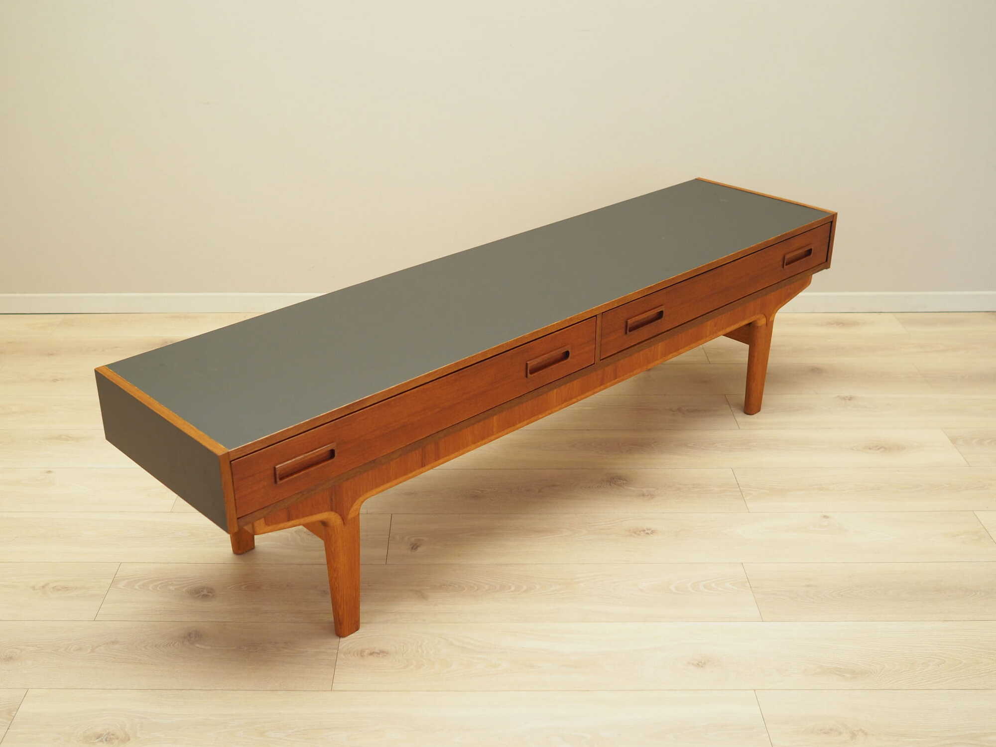 Vintage lowboard teak brown 1960s 6