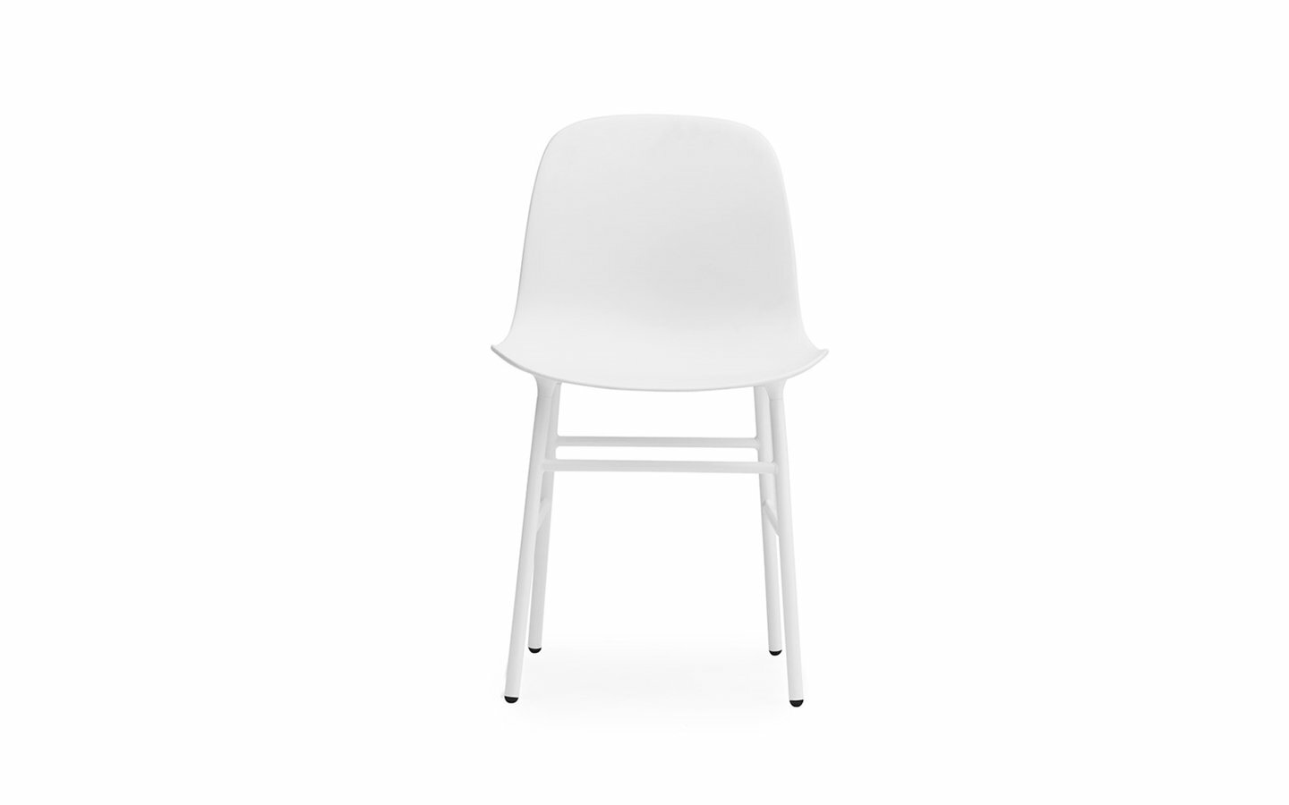 Form Stuhl Mit Metallgestell Weiß 1