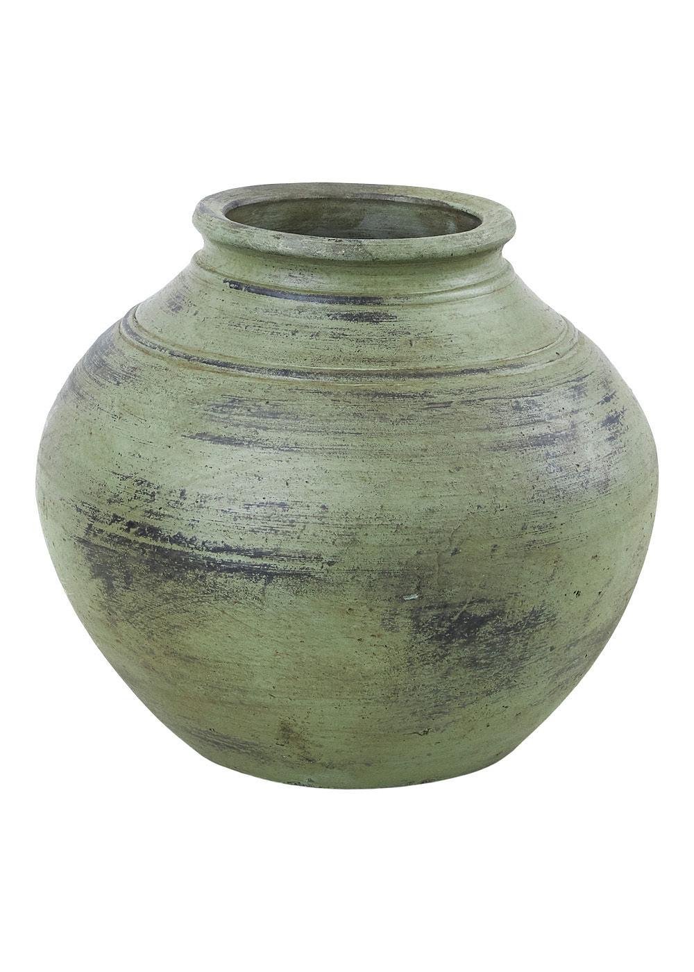 Handmade pot ceramic green 0