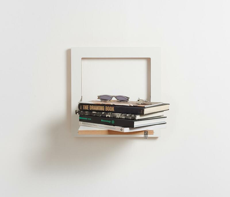 Fläpps Shelf Wood White 40 x 40 cm 5