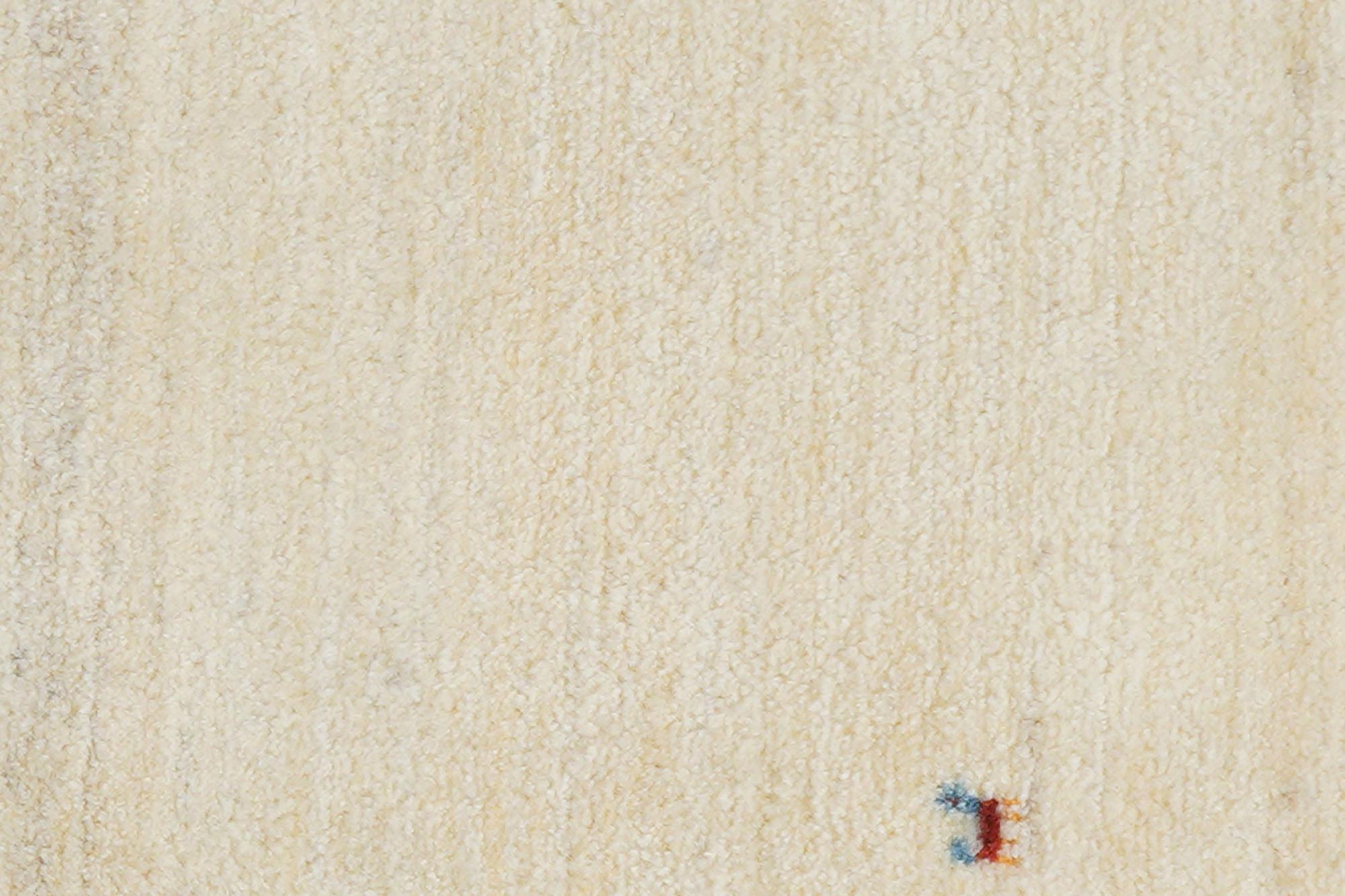 Gabbeh Teppich Wolle Beige 6