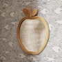 Apfel Spiegel Rattan Beige 1