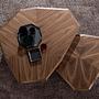 Abstract coffee table walnut 4