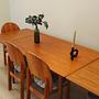Teak table Brown 1970s 6