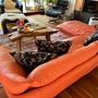 Corallao Ecksofa Leder Orange 6