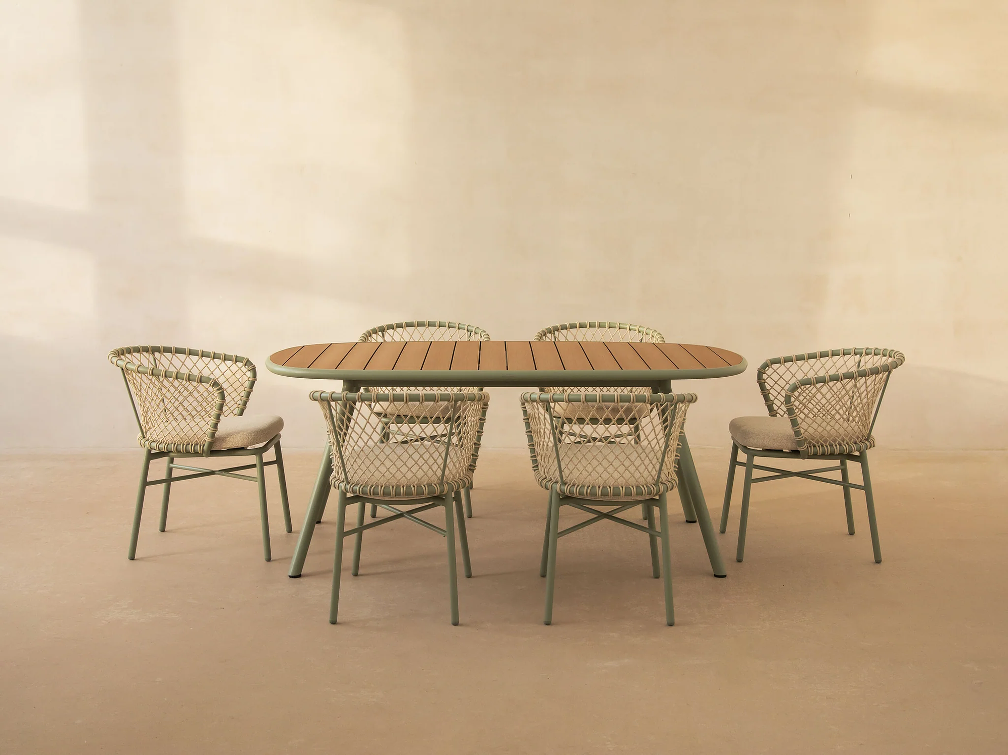 Niublau Garden Table 6-Seater Plastic Brown 180x90x75 cm 0