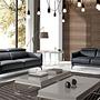 Sofa 3-Sitzer Leder Schwarz 2