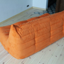 Togo Sofa 3-Sitzer Textil Orange 4