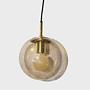 4106 Pendant lamp smoked glass gold 0