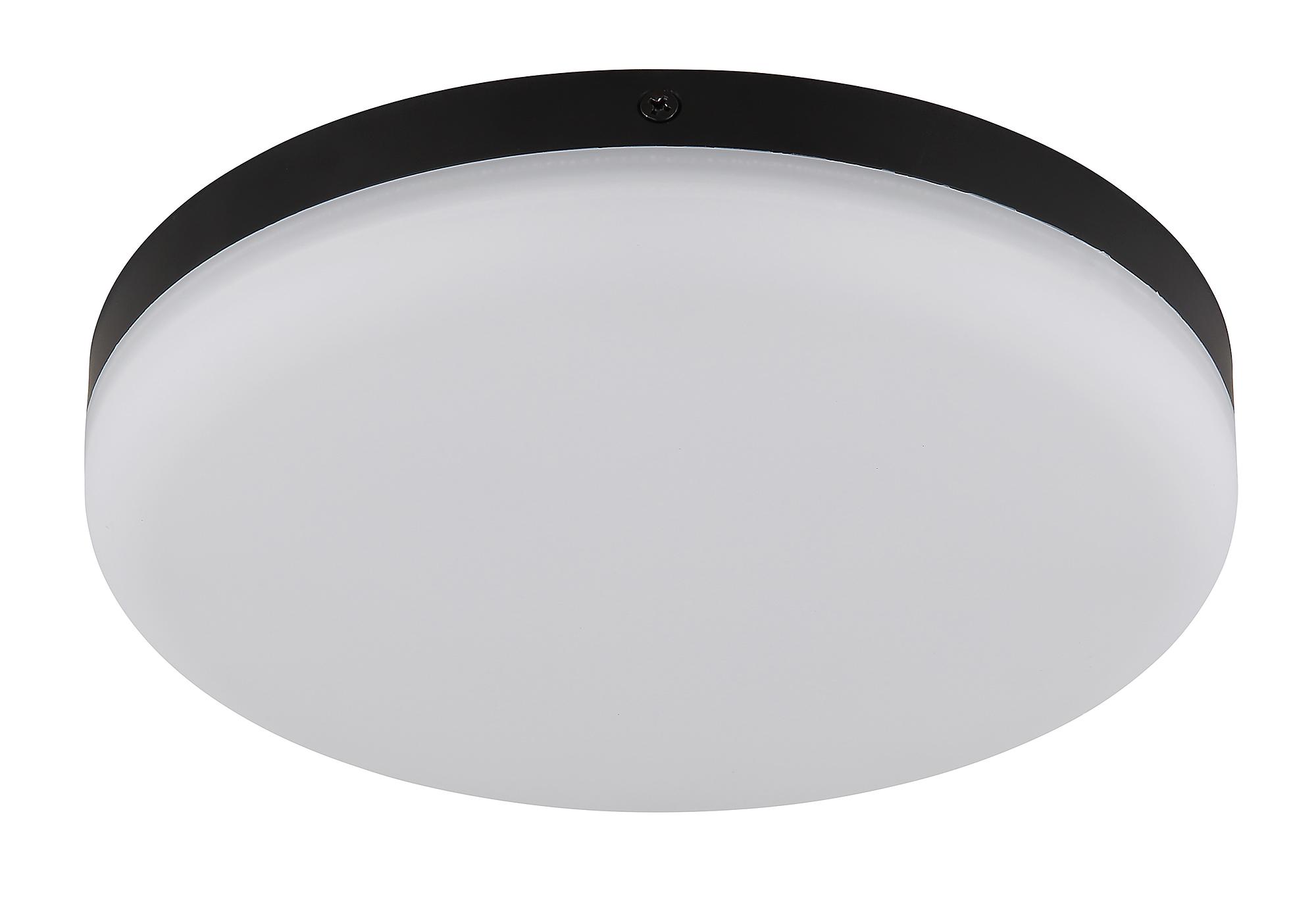 1-Light Matthew LED Ceiling Light Acrylic Glass Black ⌀22cm 4