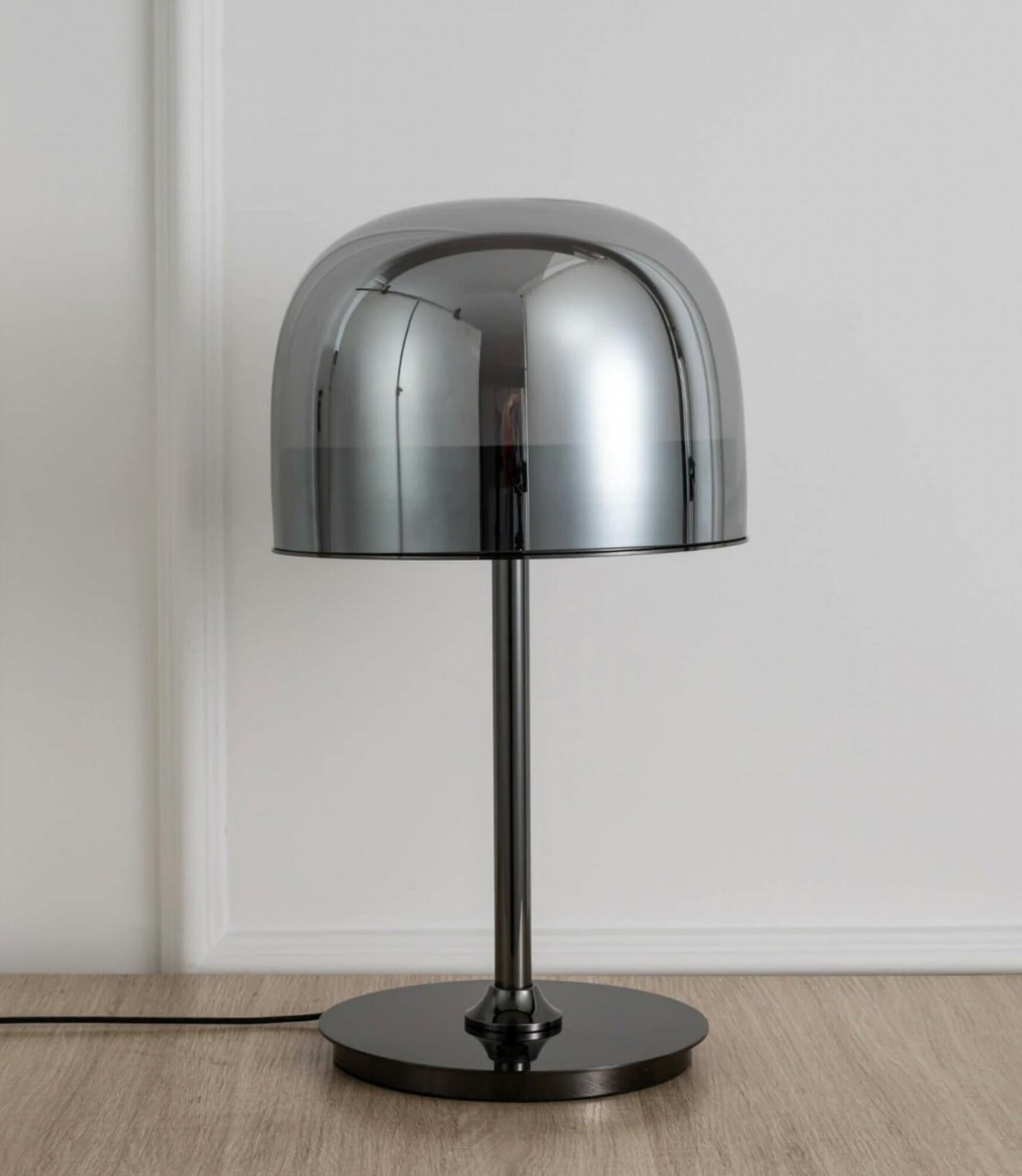 Moderne LED Tischlampe KETO Silber 1