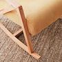 Nini Rocking Children's Chair Velvet Yellow 3