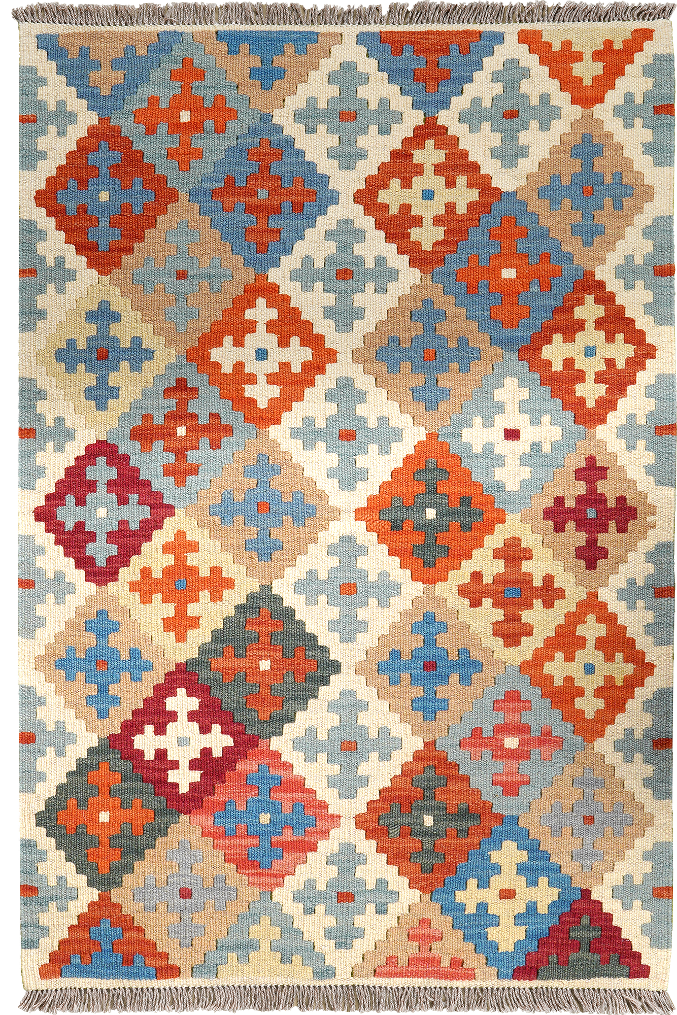 Kilim Gashgai Teppich Mehrfarbig 0