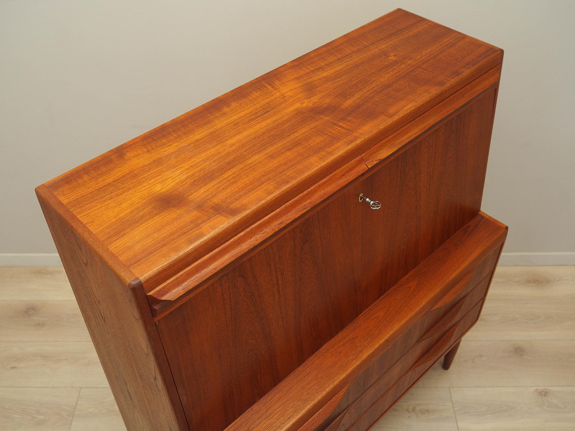 Teak secretaire 1960s Brown 8