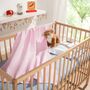 Weiche Babydecke Waffelpiqué 100% Baumwolle Rosa 1