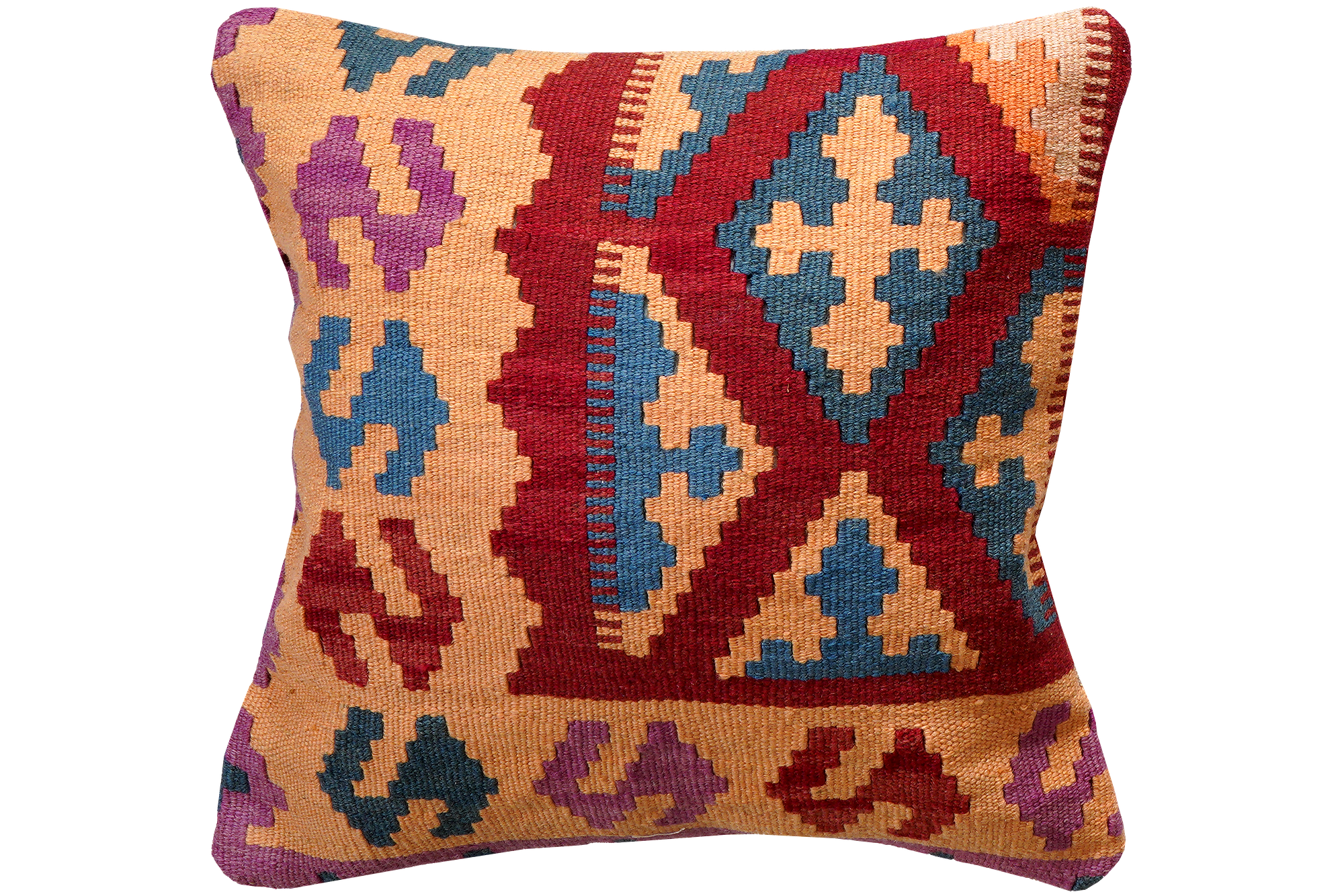 Kilim Kissenbezug Baumwolle Mehrfarbig 0
