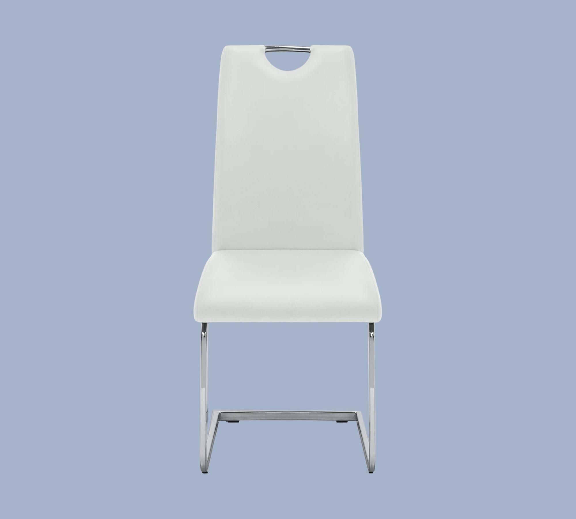 Cantilever Pasala Faux Leather White Set of 2 2