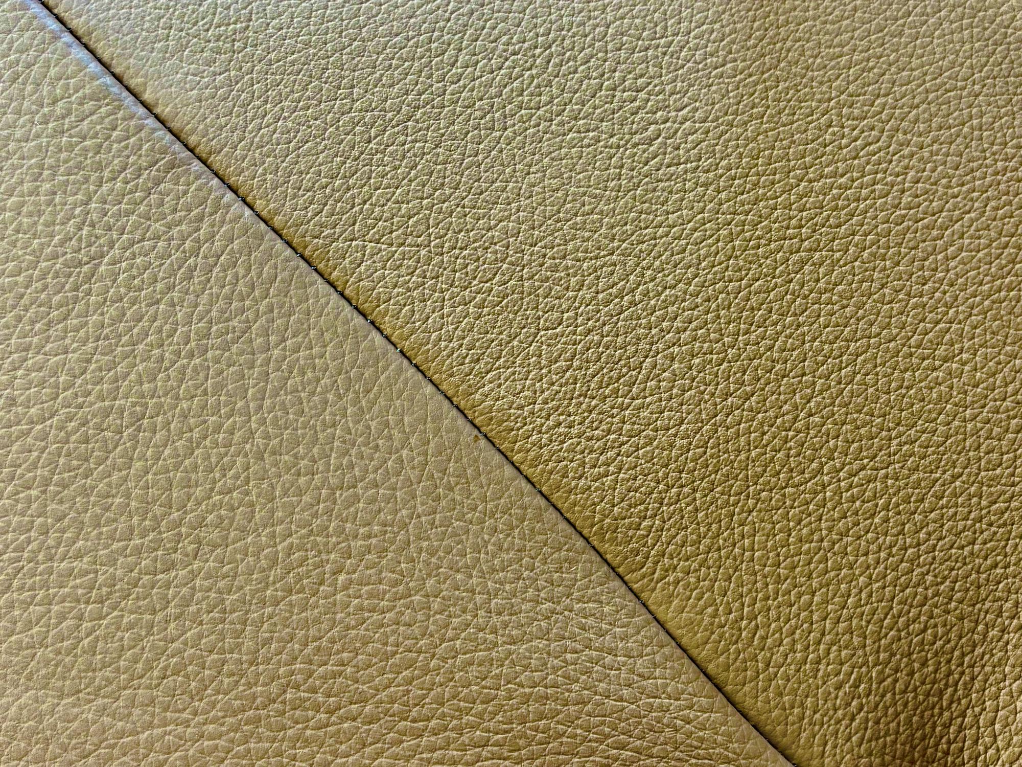 Ecksofa Leder Beige 6