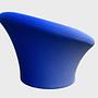 Mushroom Sessel von Pierre Paulin Wolle Blau 2