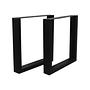 2x Modell U Tischbein Metall Schwarz 1