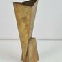 Vintage Vase Messing Versilbert 1930er Jahre 1