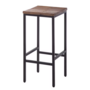 Grasby Barhocker Pinienholz Schwarz 1