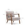 Kemer Sessel Holzfurnier Cream 4