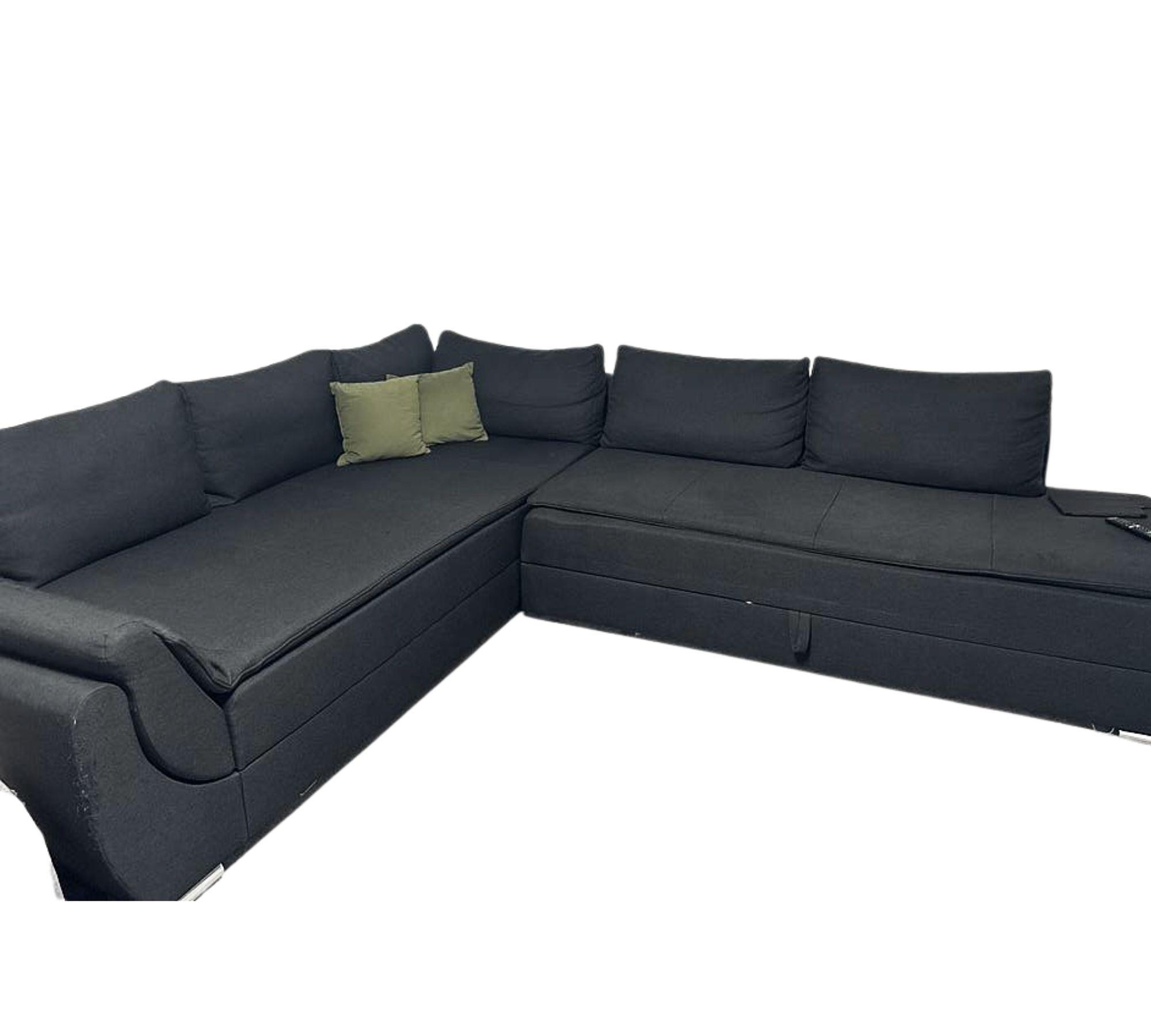 Ecksofa mit Bett Funktion und Matratze  6