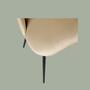 Polsterstuhl Samt Creme 6